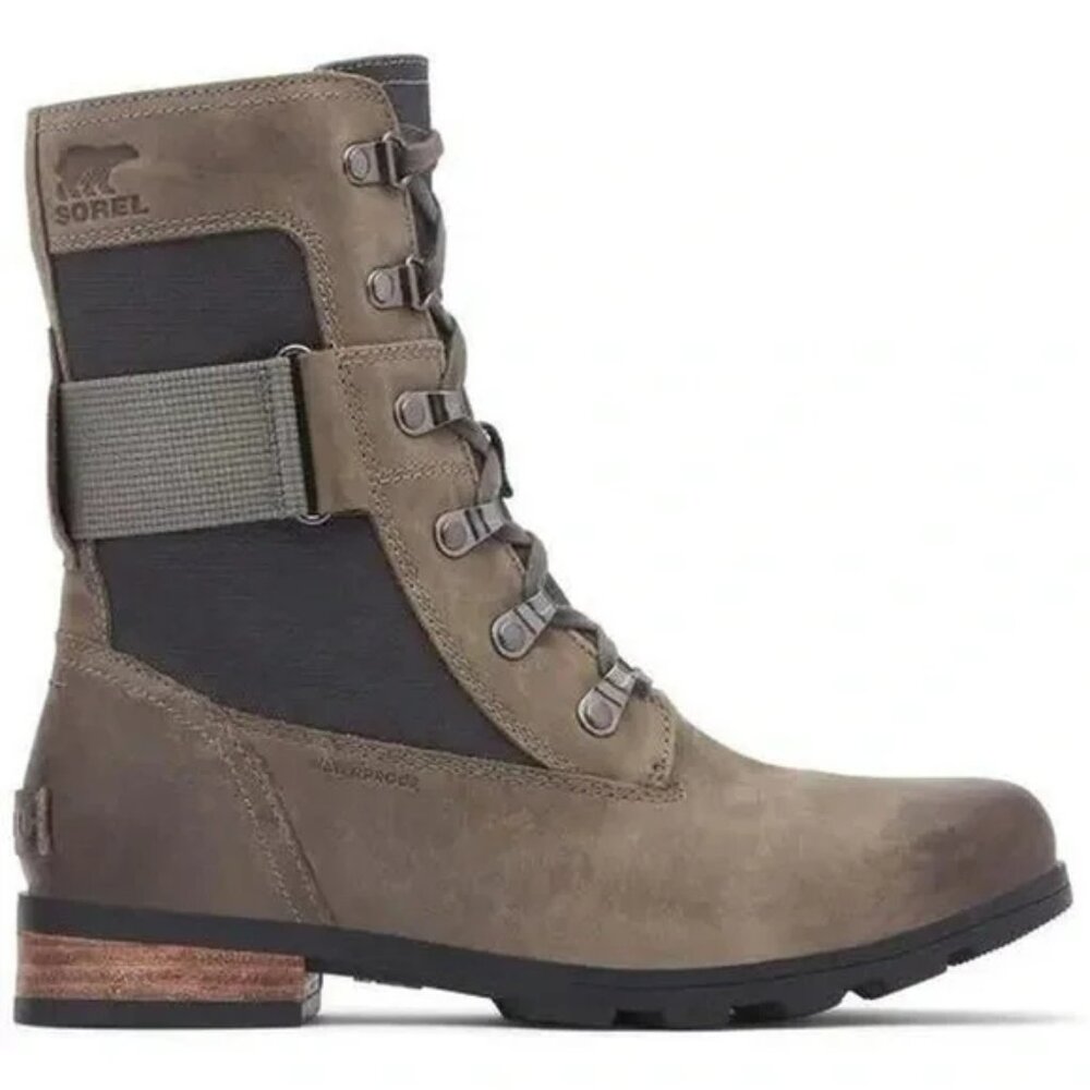 Sorel Emelie Conquest Waterproof Boots Quarry